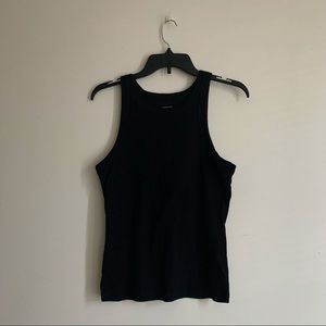 Gap black ribbed tank
